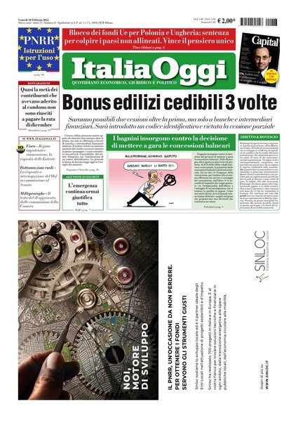 Italia oggi : quotidiano di economia finanza e politica